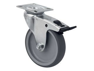 Kolečko přístrojové, otočné s brzdou, pr. 100mm