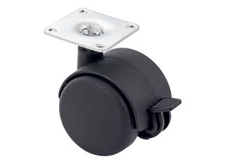 Kolečko nábytkové s brzdou, pr. 40mm
