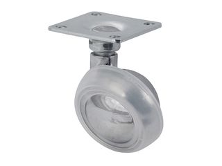 Kolečko nábytkové pro měkké podlahy, pr. 40mm, s plotýnkou