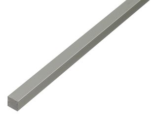 Tyč čtyřhranná ALU, 10 x 10 mm / 1 m, stříbrný elox