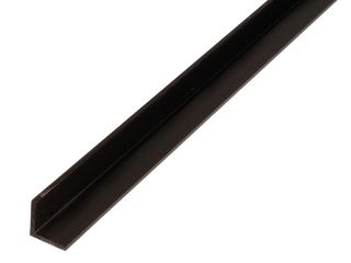 Profil L PVC, 10 x 10 x 1,0 mm / 2 m, černý