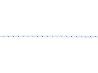 PES pletené lano 6mm 70kg bílá/modrá