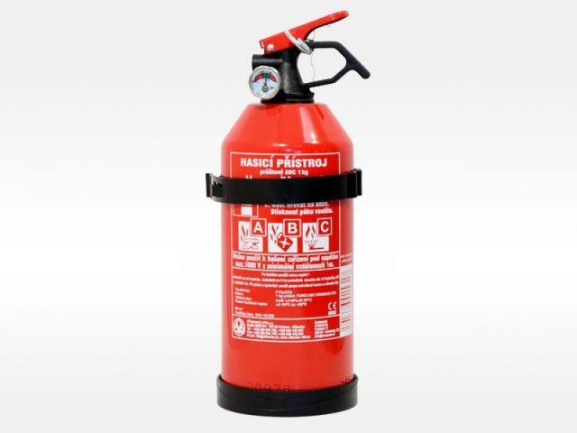 Obrázek produktu Přístroj hasicí práškový 1kg ABC