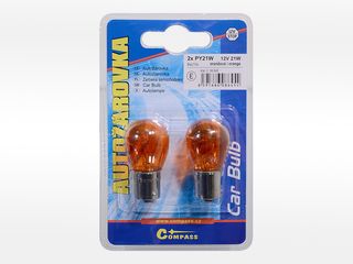 Žárovka 12V 21W BaU15s PY21W ORANGE 2ks DBB