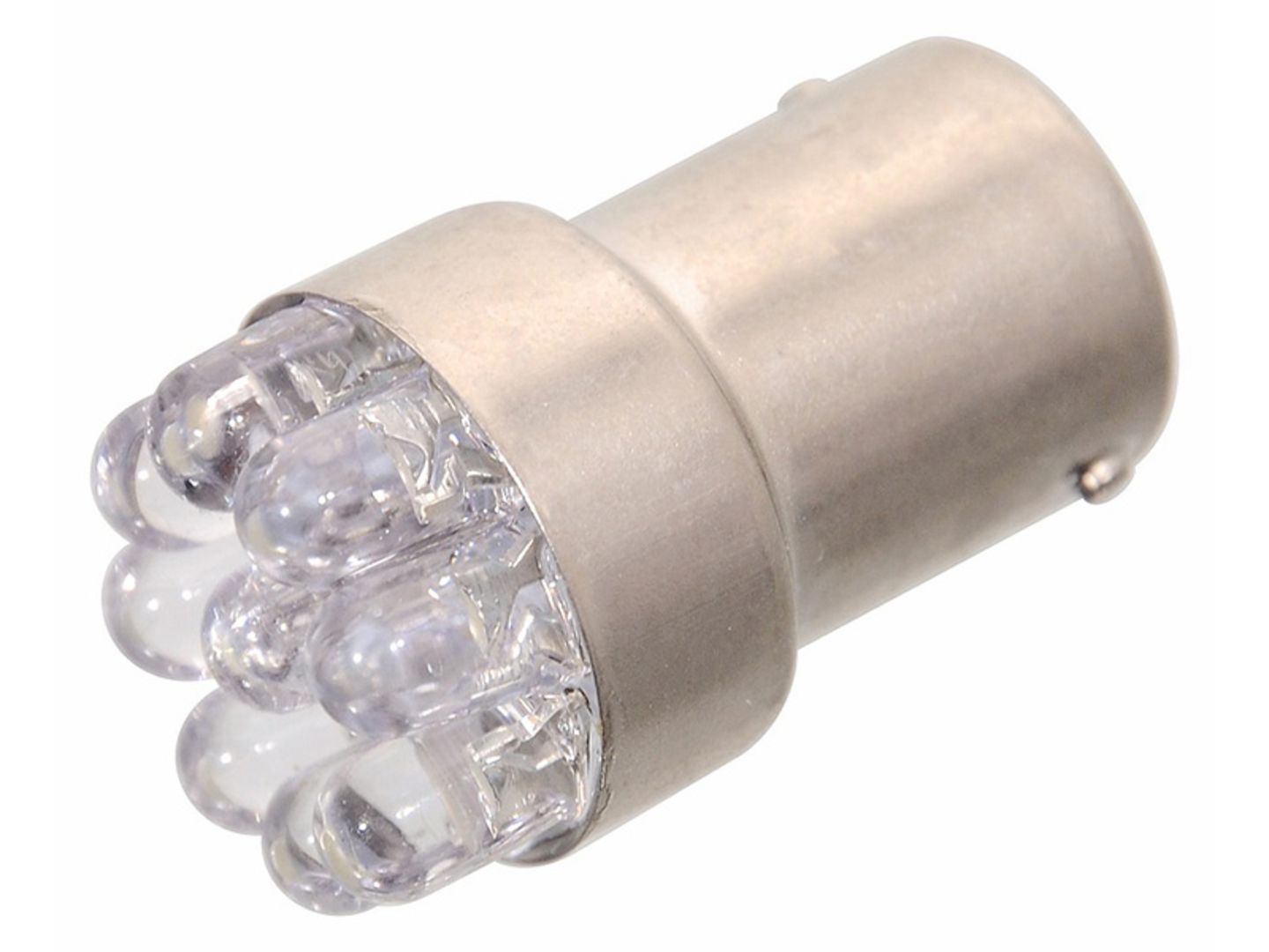 Žárovka 9LED 12V Ba15s červená úzká 1ks