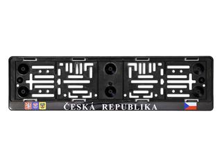 Podložka pod SPZ s nápisem ČR a erby