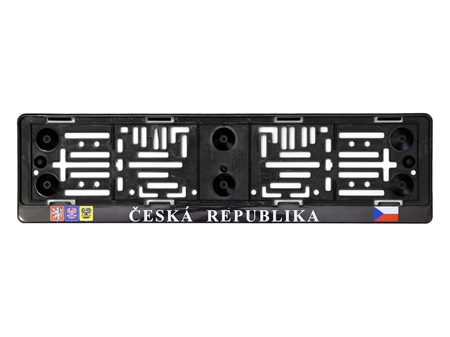 Obrázek produktu Podložka pod SPZ s nápisem ČR a erby