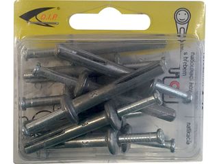 Hmoždinka kovová s hřebem 6x40zn blistr