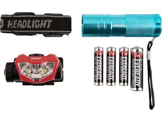 LED čelovka + kapesní svítilna