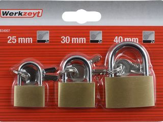 Zámky visací, 3ks