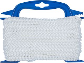 PAD pletená víceúčelová šňůra 6mm 75kg bílá navíječ 20m