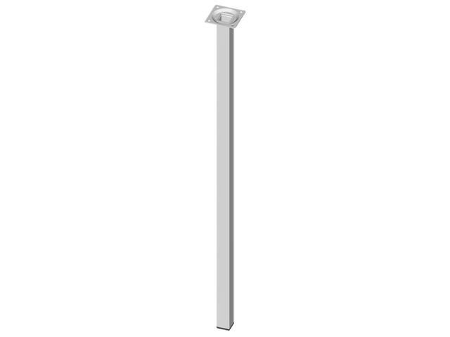 Obrázek produktu Noha nábytková hranatá 25x25x800mm, bílá