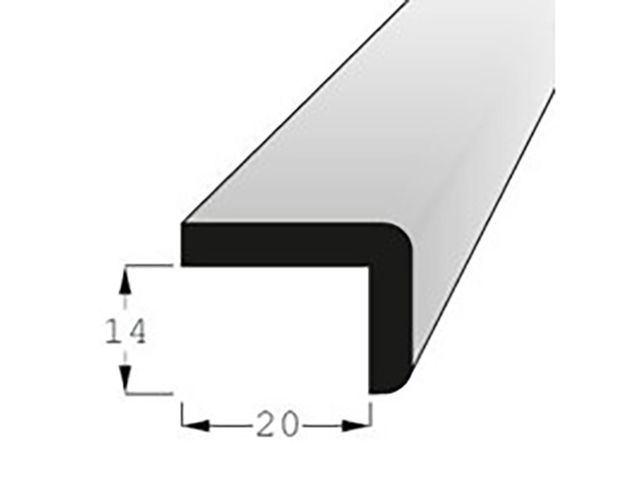 Obrázek produktu Lišta tvaru L 14x20mm, délka 200cm