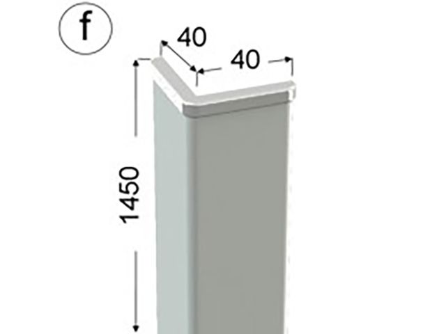 Obrázek produktu Roh ochranný bílý fólie 40x40mm, délka 145cm