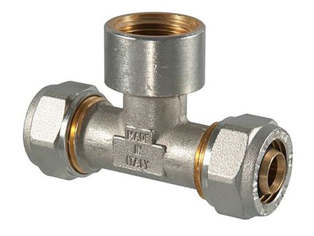 Obrázek produktu T-kus red. Al-Pex 16xF1/2x16, šroubovací