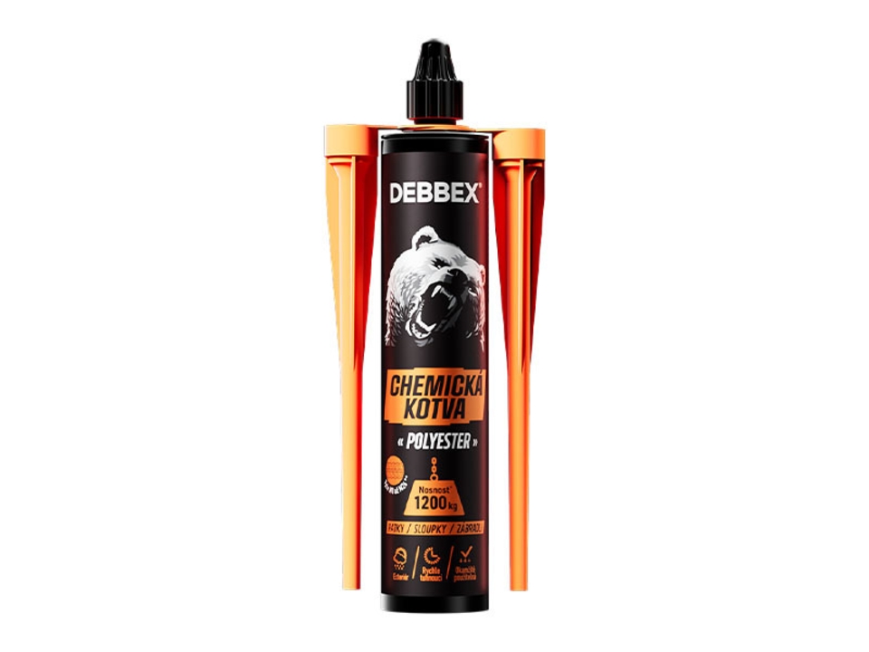 Kotva chemická DEBBEX Polyester S 300ml. EAN: 8595100125972