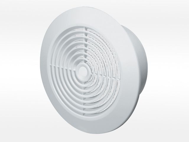 Obrázek produktu Mřížka stropní kruhová pr.100 mm bílá