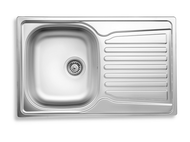 Obrázek produktu Dřez 49x78 s odkapem a přepadem nerez