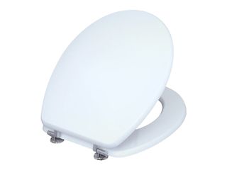 WC sedátko OCEAN plus, antibakt., bílé chrom, MDF