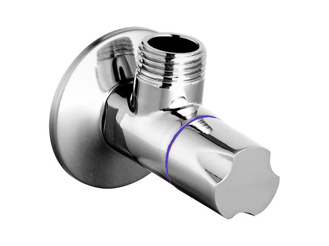 Obrázek produktu Ventil rohový M1/2xM3/8 design modrý, chrom