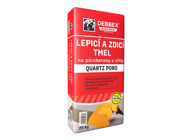 Obrázek produktu Tmel lepící na porobeton Quartz Poro 25 kg