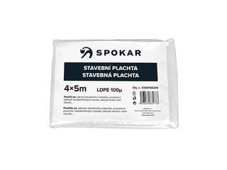 Plachta stavební 4x5m - 100MY