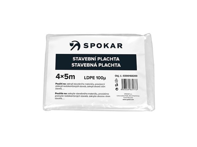 Obrázek produktu Plachta stavební 4x5m - 100MY