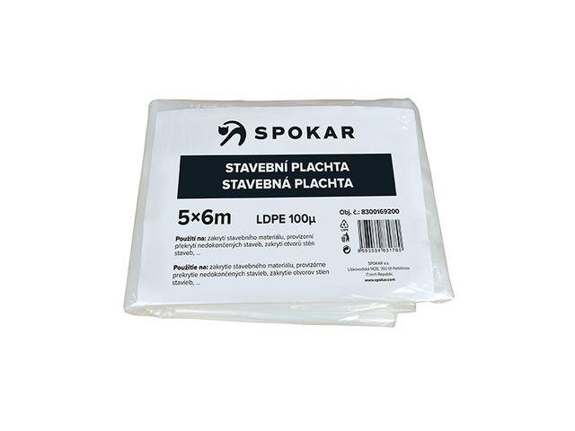 Obrázek produktu Plachta stavební 5x6m - 100MY