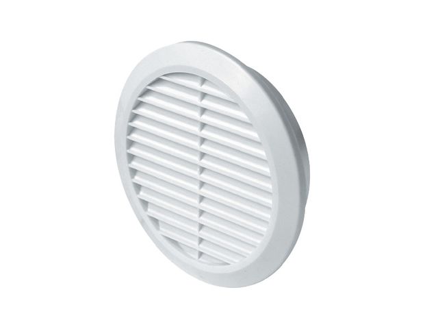 Obrázek produktu Mřížka větrací kruhová se síťovinou pr.110 mm, bílá