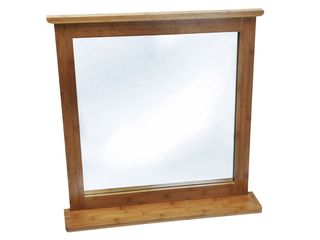 Zrcadlo Bambus s poličkou 67x70x11 cm