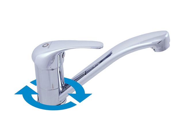 Obrázek produktu Baterie Sázava umyvadlová stoj. s otoč. ústím 150 mm