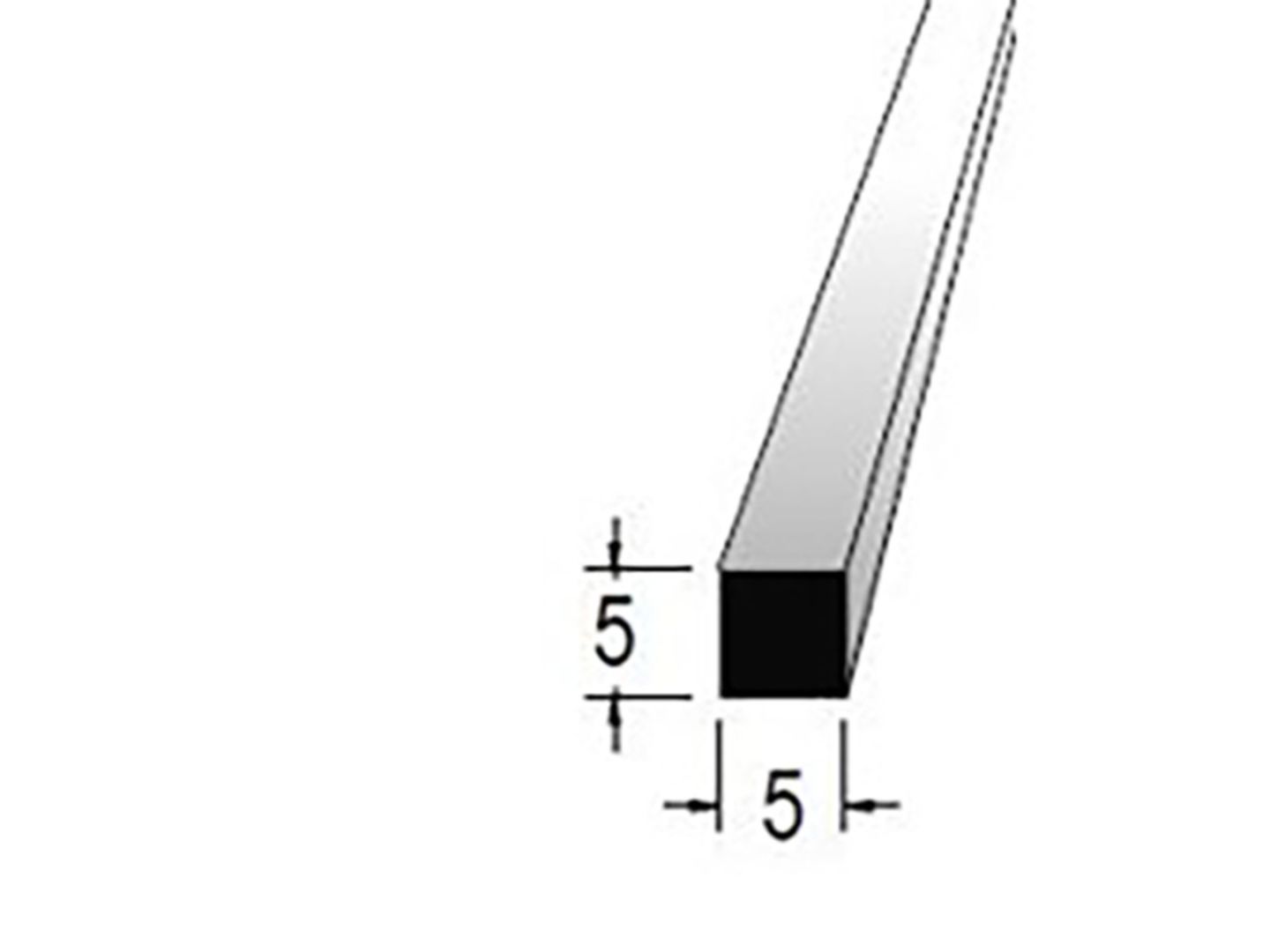 Hranolek 5x5mm, délka 100cm