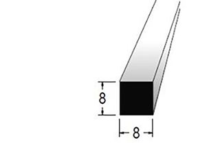 Hranolek 8x8mm, délka 100cm