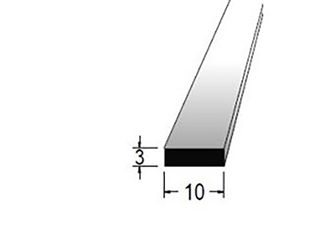 Hranolek 10x3mm, délka 100cm