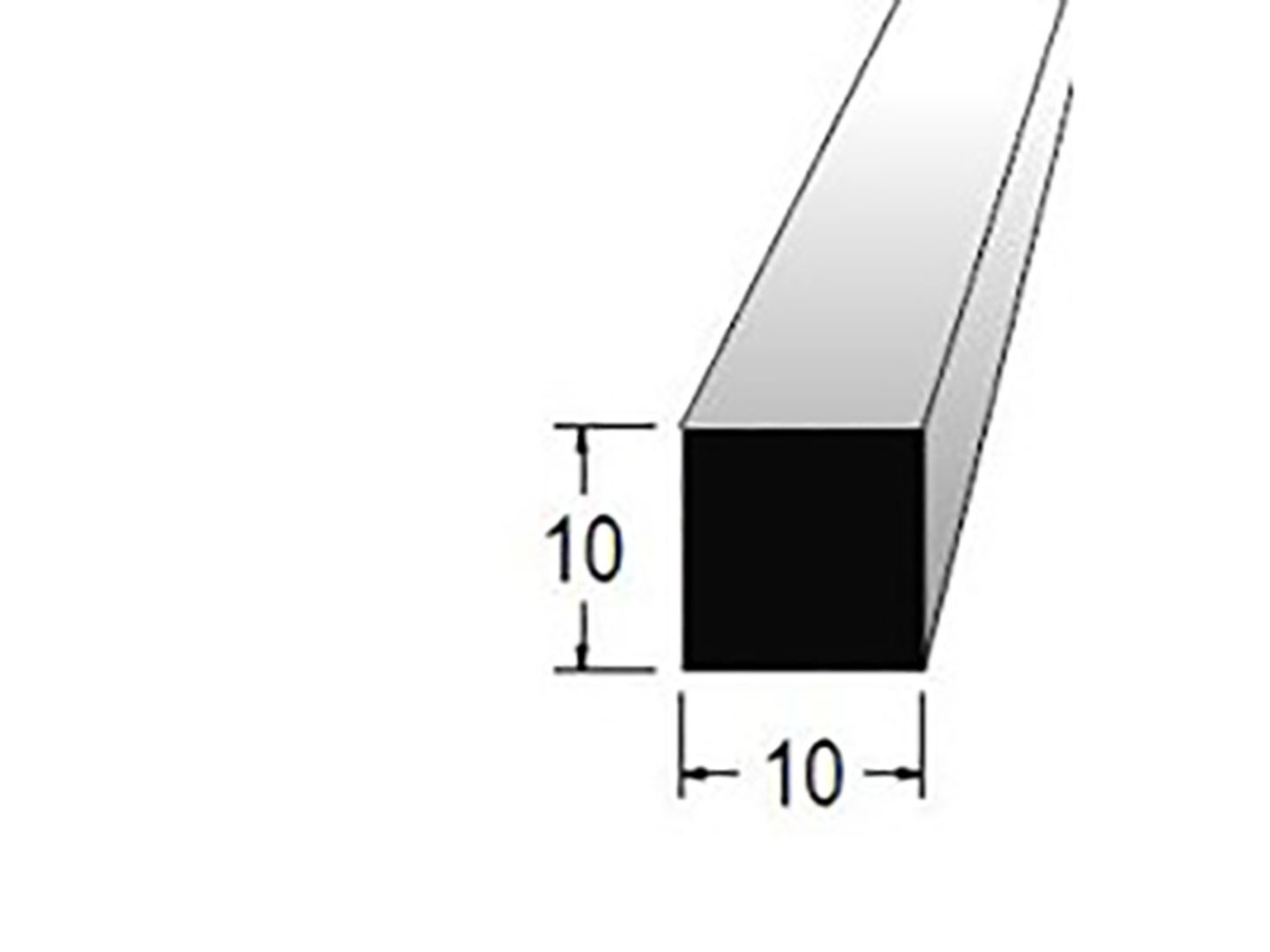 Hranolek 10x10mm, délka 100cm