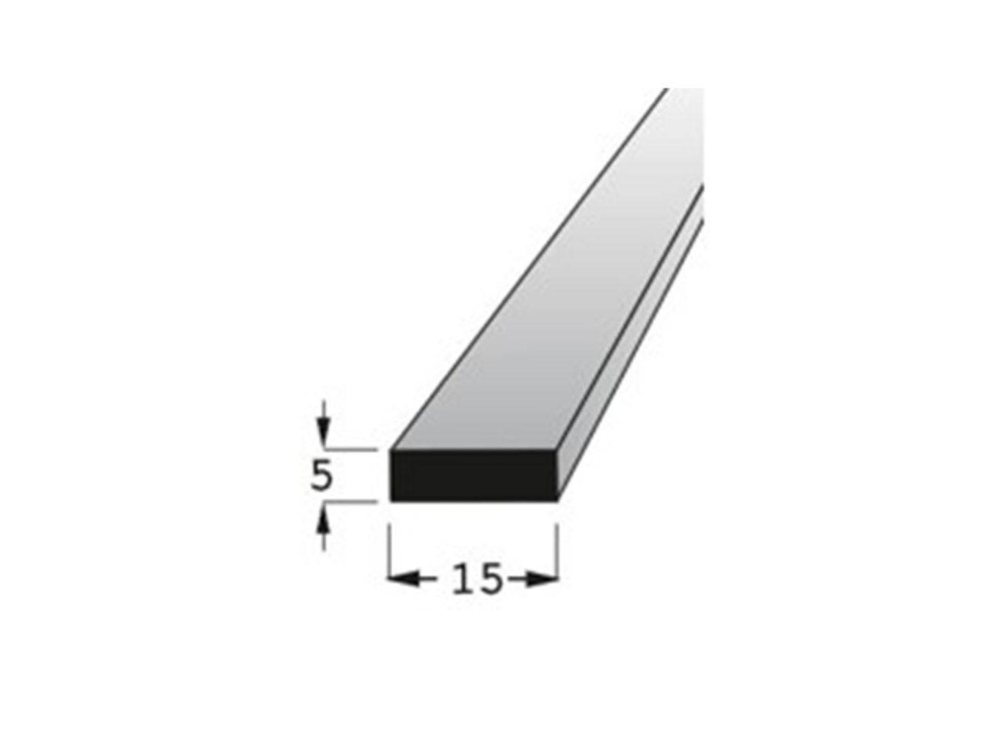 Hranolek 15x5mm, délka 100cm