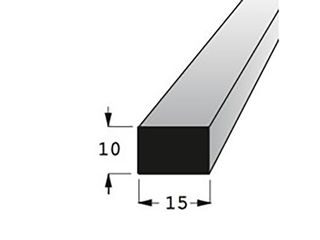 Hranolek 15x10mm, délka 100cm