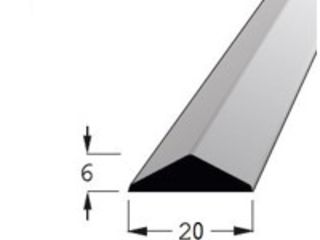 Lišta krycí profilová KV borovice 20x6mm, délka 100cm