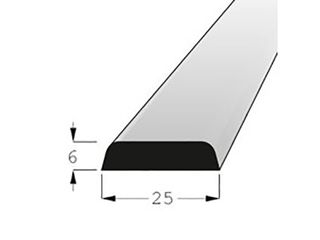 Lišta krycí borovice 25x6mm, délka 200cm