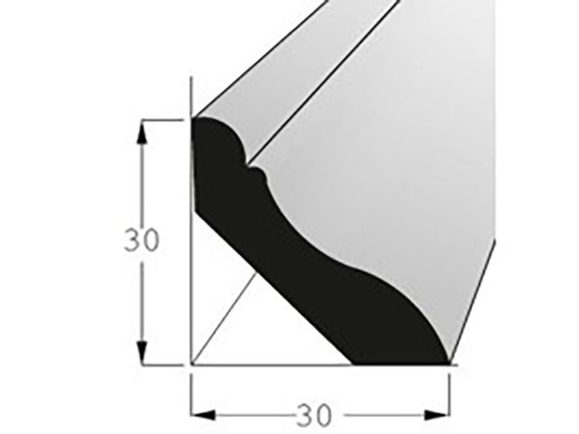 Obrázek produktu Lišta podlahová dub 30x30mm, délka 240cm