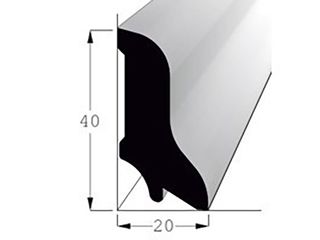 Lišta podlahová borovice 40x20mm, délka 240cm