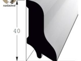 Lišta podlahová smrk 40x20mm, délka 240cm, nastavovaná