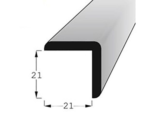Obrázek produktu Lišta rohová vnější smrk 21x21mm, délka 240cm, nastavovaná