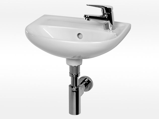 Obrázek produktu Umývátko JIKA Lyra Plus 40 s otvorem vpravo bílé