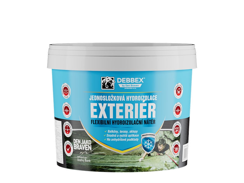 Hydroizolace jednosložková exteriér 5kg. EAN: 8595100133175