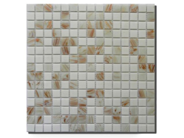 Obrázek produktu Mozaika skleněná goldstar bílohnědá 327x327mm