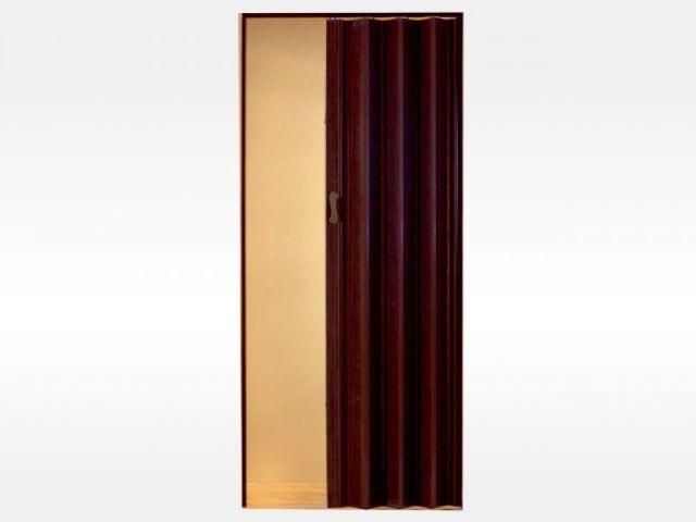 Obrázek produktu Lamela přídavná ke shrnovacím dveřím PIONEER - tmavý ořech plná, 12,4x203cm
