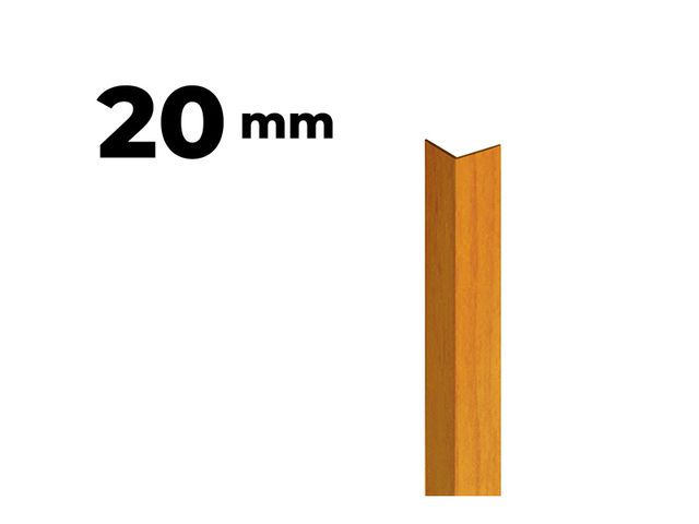 Obrázek produktu Lišta L k ochraně rohu, 20x20mm, 2,9m, PVC, dekor třešeň