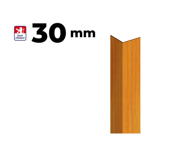 Obrázek produktu Lišta L k ochraně rohu, 30x30mm, 2,9m, PVC, dekor třešeň