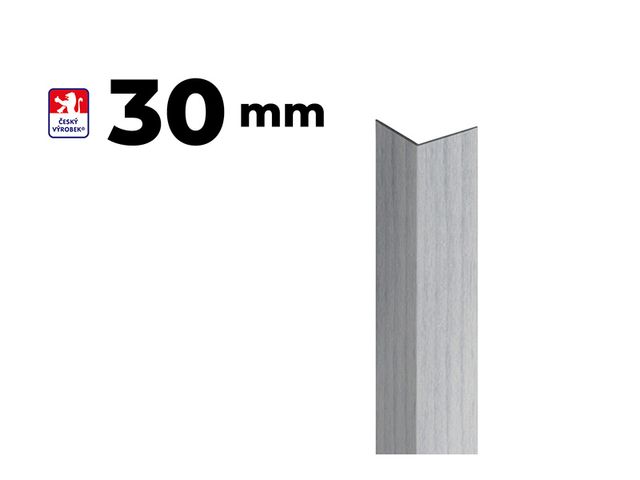 Obrázek produktu Lišta L k ochraně rohu, 30x30mm, 2,9m, PVC, dekor dub šedý